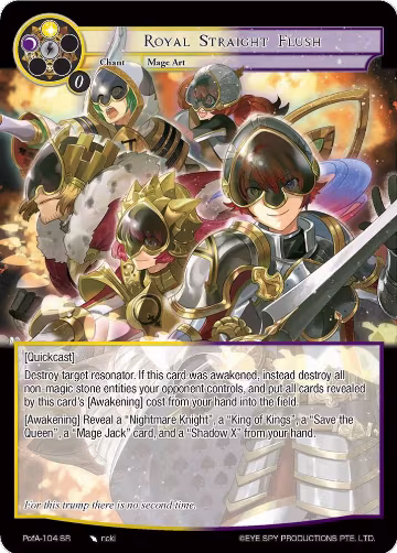 Royal Straight Flush (PofA-104), Alice Origin IV: Prologue of Attoractia — Force of Will card price