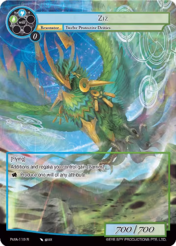 Ziz (Full Art) (PofA-119), Alice Origin IV: Prologue of Attoractia — Force of Will card price