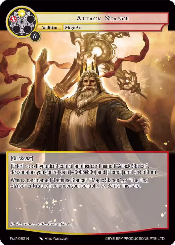 Attack Stance (PofA-082), Alice Origin IV: Prologue of Attoractia — Force of Will card price