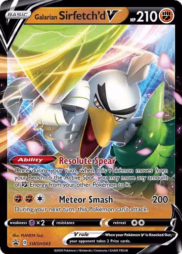 Galarian Sirfetch'd V - SWSH043 (SWSH043), Sword & Shield Promo Cards — Pokémon card price