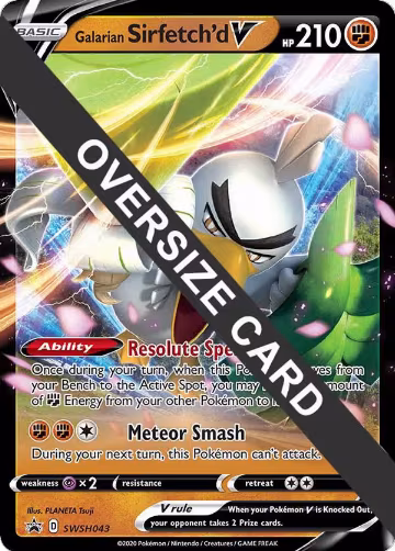Galarian Sirfetch'd V - SWSH043 (SWSH043), Jumbo Cards — Pokémon card price