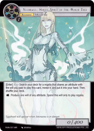 Yggdrasil, Heroic Spirit of the World Tree (PofA-121), Alice Origin IV: Prologue of Attoractia — Force of Will card price