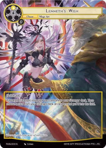 Lenneth's Wish (Full Art) (PofA-003), Alice Origin IV: Prologue of Attoractia — Force of Will card price