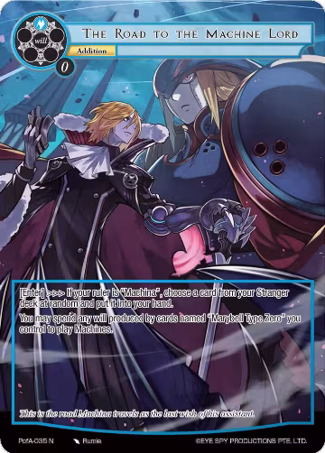 The Road to the Machine Lord (Full Art) (PofA-035), Alice Origin IV: Prologue of Attoractia — Force of Will card price
