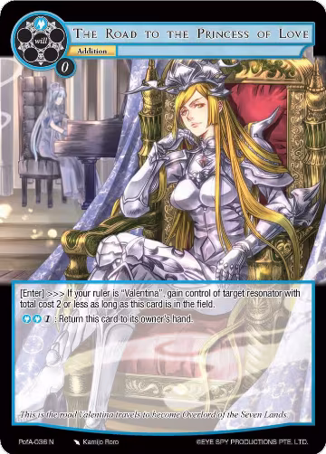 The Road to the Princess of Love (PofA-036), Alice Origin IV: Prologue of Attoractia — Force of Will card price