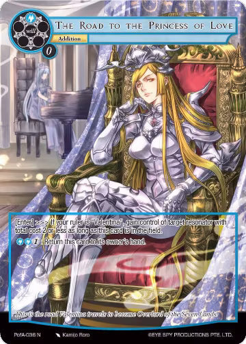 The Road to the Princess of Love (Full Art) (PofA-036), Alice Origin IV: Prologue of Attoractia — Force of Will card price