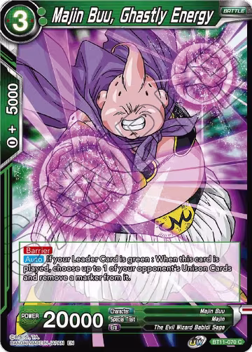 Majin Buu, Ghastly Energy (BT11-070), Vermilion Bloodline — DB Super card price
