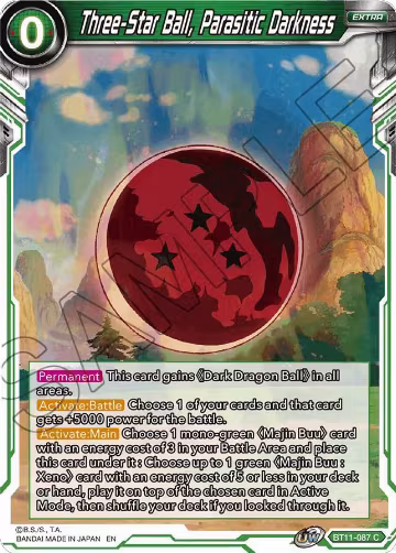 Three-Star Ball, Parasitic Darkness (BT11-087), Vermilion Bloodline — DB Super card price