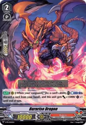 Burnrise Dragon (V-PR/0155EN), V Promo Cards — Vanguard card price
