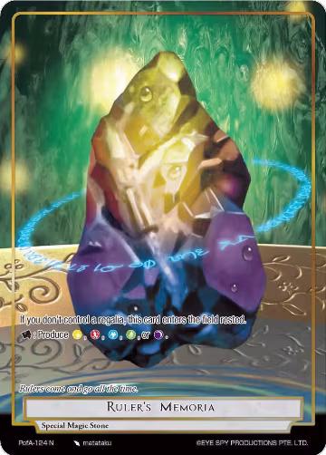 Ruler's Memoria (Full Art) (PofA-124), Alice Origin IV: Prologue of Attoractia — Force of Will card price