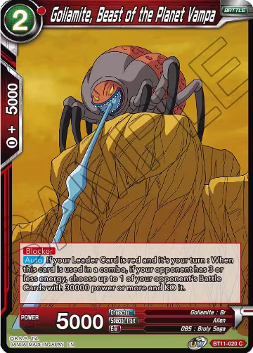Goliamite, Beast of the Planet Vampa (BT11-020), Vermilion Bloodline — DB Super card price