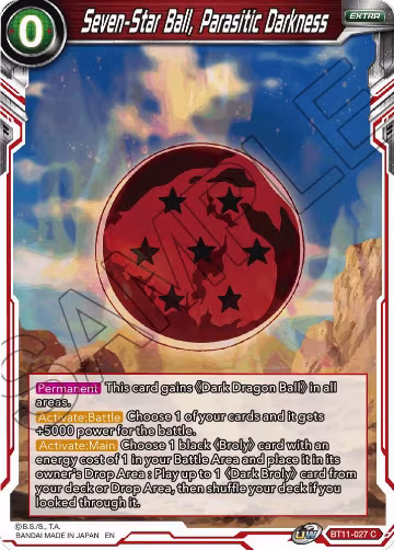 Seven-Star Ball, Parasitic Darkness (BT11-027), Vermilion Bloodline — DB Super card price
