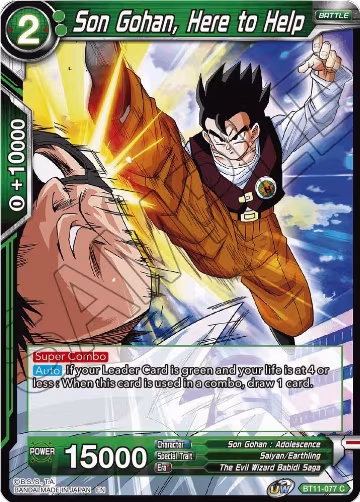 Son Gohan, Here to Help (BT11-077), Vermilion Bloodline — DB Super card price