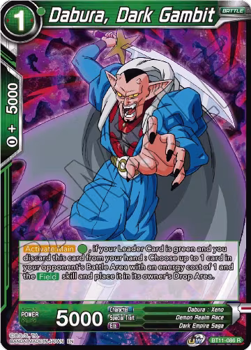 Dabura, Dark Gambit (BT11-086), Vermilion Bloodline — DB Super card price