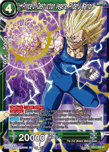 Prince of Destruction Vegeta, Prideful Warrior (BT11-066), Vermilion Bloodline — DB Super card price