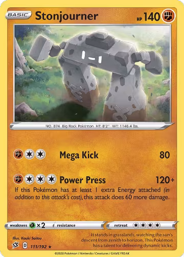 Stonjourner - 111/192 (111/192), Deck Exclusives — Pokémon card price