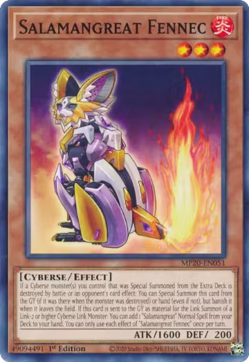 Salamangreat Fennec (MP20-EN051), 2020 Tin of Lost Memories — Yu-Gi-Oh! card price