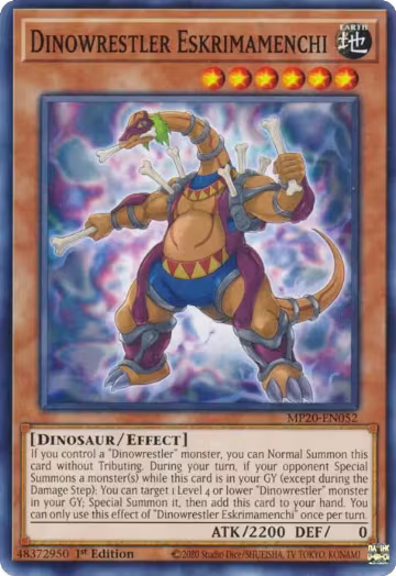 Dinowrestler Eskrimamenchi (MP20-EN052), 2020 Tin of Lost Memories — Yu-Gi-Oh! card price