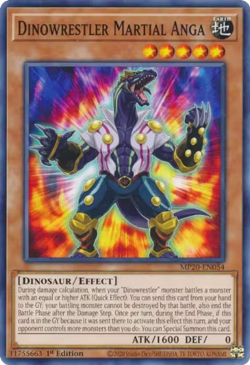 Dinowrestler Martial Anga (MP20-EN054), 2020 Tin of Lost Memories — Yu-Gi-Oh! card price