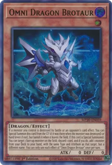 Omni Dragon Brotaur (MP20-EN059), 2020 Tin of Lost Memories — Yu-Gi-Oh! card price