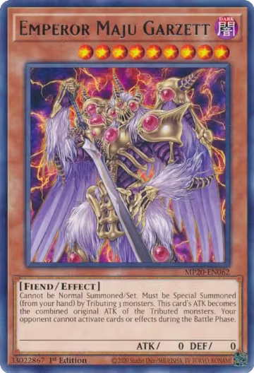 Emperor Maju Garzett (MP20-EN062), 2020 Tin of Lost Memories — Yu-Gi-Oh! card price