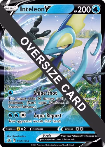 Inteleon V - SWSH016 (SWSH016), Jumbo Cards — Pokémon card price