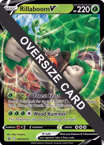 Rillaboom V - SWSH014 (SWSH014), Jumbo Cards — Pokémon card price