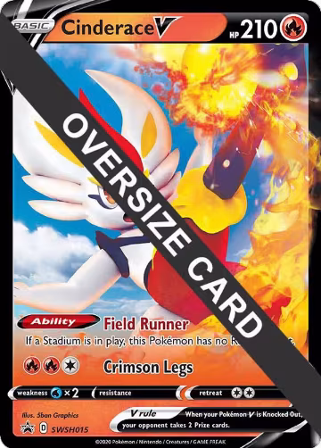 Cinderace V - SWSH015 (SWSH015), Jumbo Cards — Pokémon card price