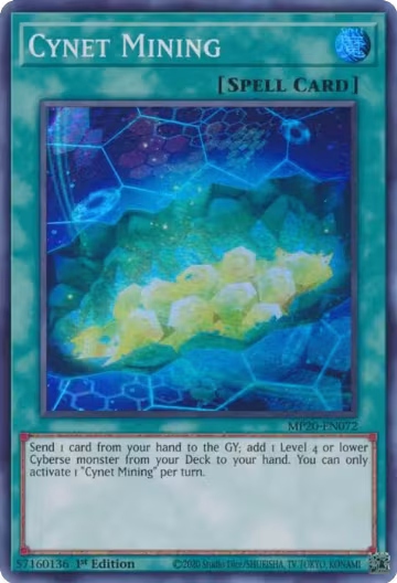 Cynet Mining (MP20-EN072), 2020 Tin of Lost Memories — Yu-Gi-Oh! card price
