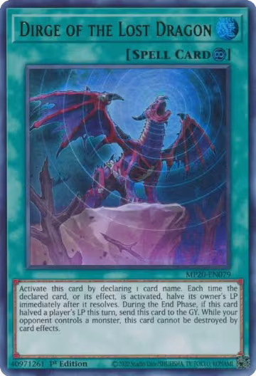 Dirge of the Lost Dragon (MP20-EN079), 2020 Tin of Lost Memories — Yu-Gi-Oh! card price