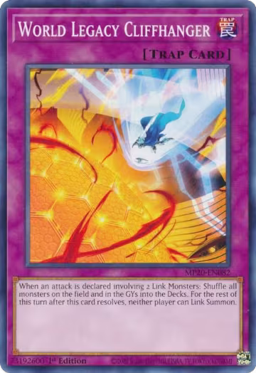 World Legacy Cliffhanger (MP20-EN082), 2020 Tin of Lost Memories — Yu-Gi-Oh! card price