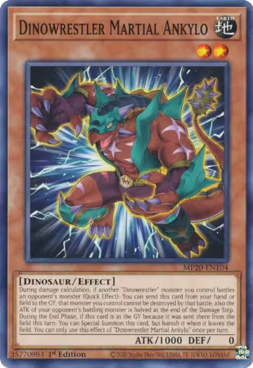 Dinowrestler Martial Ankylo (MP20-EN104), 2020 Tin of Lost Memories — Yu-Gi-Oh! card price