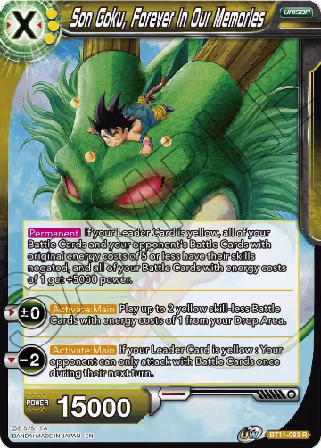 Son Goku, Forever in Our Memories (BT11-093), Vermilion Bloodline — DB Super card price
