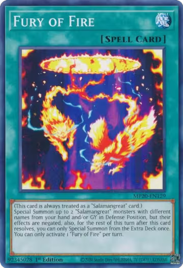 Fury of Fire (MP20-EN129), 2020 Tin of Lost Memories — Yu-Gi-Oh! card price