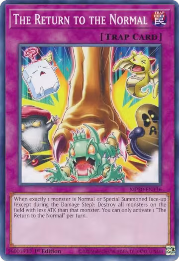 The Return to the Normal (MP20-EN136), 2020 Tin of Lost Memories — Yu-Gi-Oh! card price