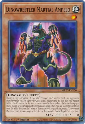 Dinowrestler Martial Ampelo (MP20-EN150), 2020 Tin of Lost Memories — Yu-Gi-Oh! card price