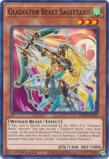 Gladiator Beast Sagittarii (MP20-EN155), 2020 Tin of Lost Memories — Yu-Gi-Oh! card price