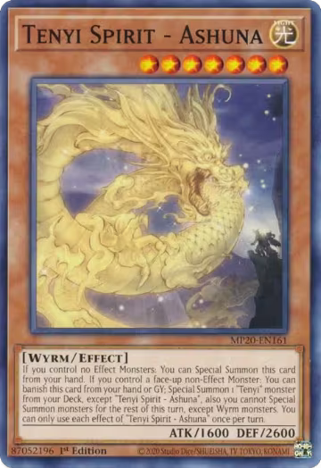 Tenyi Spirit - Ashuna (MP20-EN161), 2020 Tin of Lost Memories — Yu-Gi-Oh! card price