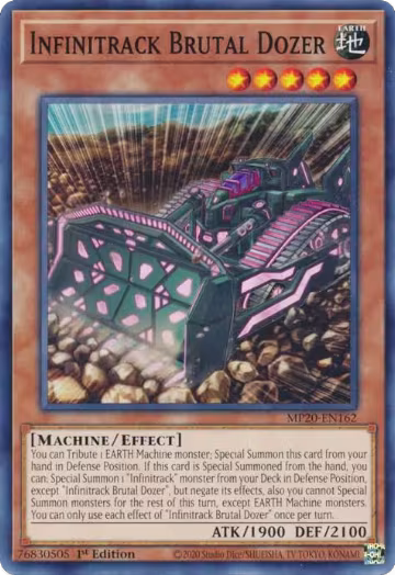 Infinitrack Brutal Dozer (MP20-EN162), 2020 Tin of Lost Memories — Yu-Gi-Oh! card price
