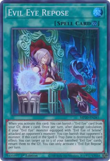 Evil Eye Repose (MP20-EN241), 2020 Tin of Lost Memories — Yu-Gi-Oh! card price