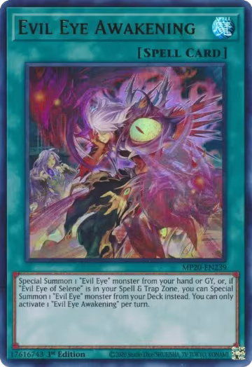 Evil Eye Awakening (MP20-EN239), 2020 Tin of Lost Memories — Yu-Gi-Oh! card price