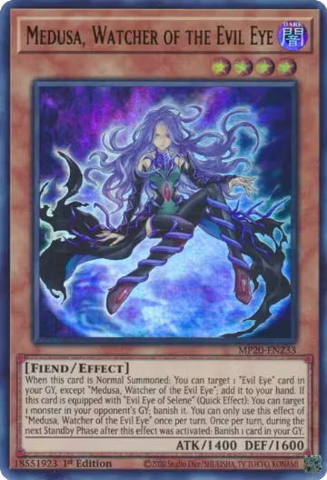 Medusa, Watcher of the Evil Eye (MP20-EN233), 2020 Tin of Lost Memories — Yu-Gi-Oh! card price