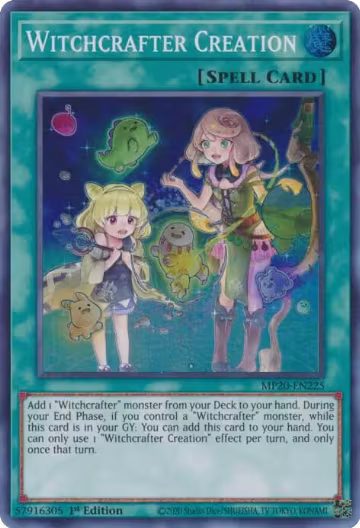 Witchcrafter Creation (MP20-EN225), 2020 Tin of Lost Memories — Yu-Gi-Oh! card price