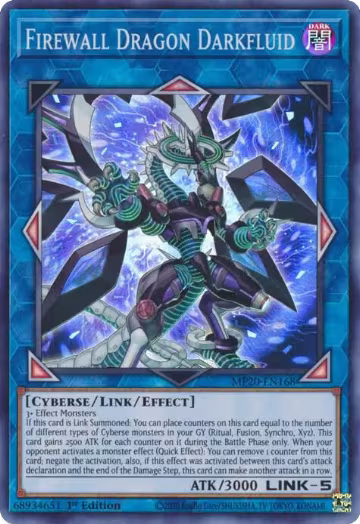Firewall Dragon Darkfluid (MP20-EN168), 2020 Tin of Lost Memories — Yu-Gi-Oh! card price