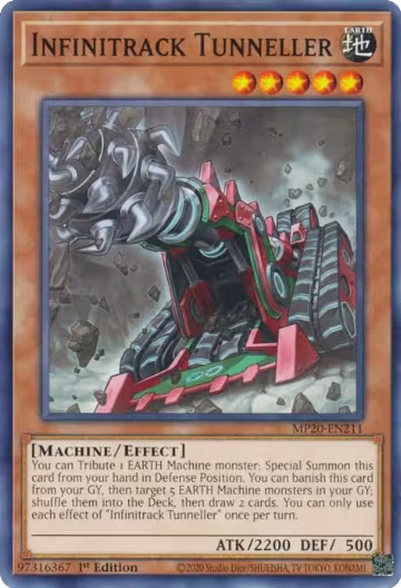 Infinitrack Tunneller (MP20-EN211), 2020 Tin of Lost Memories — Yu-Gi-Oh! card price