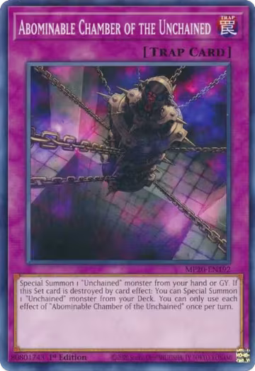 Abominable Chamber of the Unchained (MP20-EN192), 2020 Tin of Lost Memories — Yu-Gi-Oh! card price