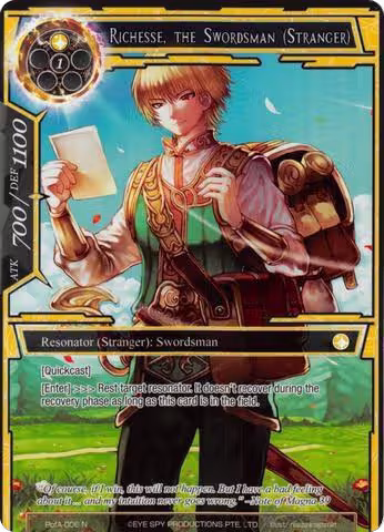 Richesse, the Swordsman (Stranger) (Full Art) (PofA-006), Alice Origin IV: Prologue of Attoractia — Force of Will card price