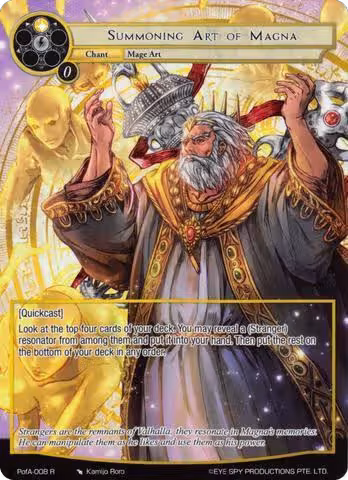 Summoning Art of Magna (Full Art) (PofA-008), Alice Origin IV: Prologue of Attoractia — Force of Will card price