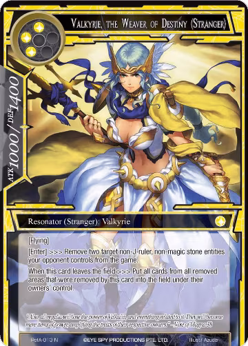 Valkyrie, the Weaver of Destiny (Stranger) (PofA-013), Alice Origin IV: Prologue of Attoractia — Force of Will card price