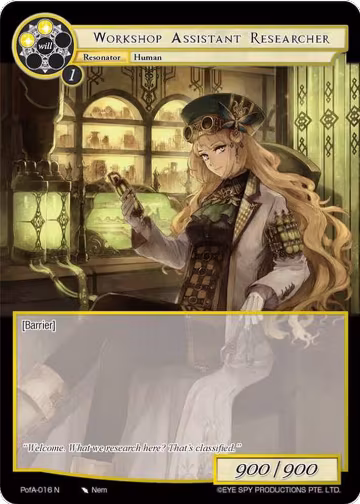 Workshop Assistant Researcher (PofA-016), Alice Origin IV: Prologue of Attoractia — Force of Will card price